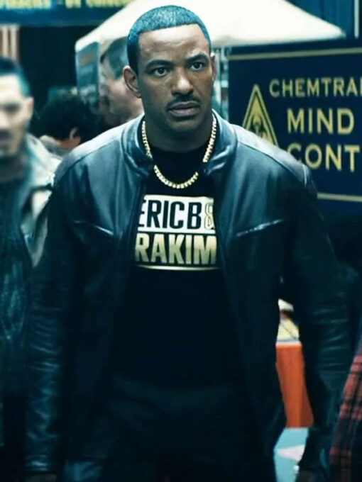 Laz Alonso Black Leather Jacket