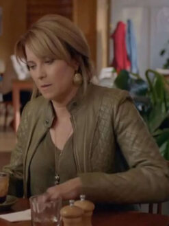 Lucy Lawless Green Jacket