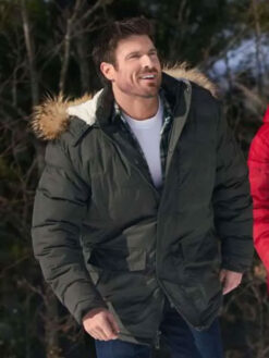 Marcus Rosner Gray Puffer Hooded Jacket