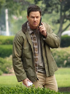 Mark Wahlberg Green Cotton Jacket