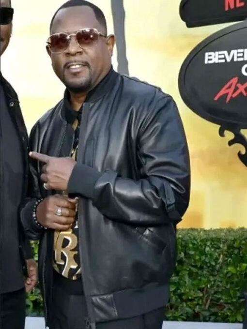 Martin Lawrence Black Bomber Leather Jacket