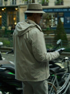 Michael Fassbender White Hooded Jacket