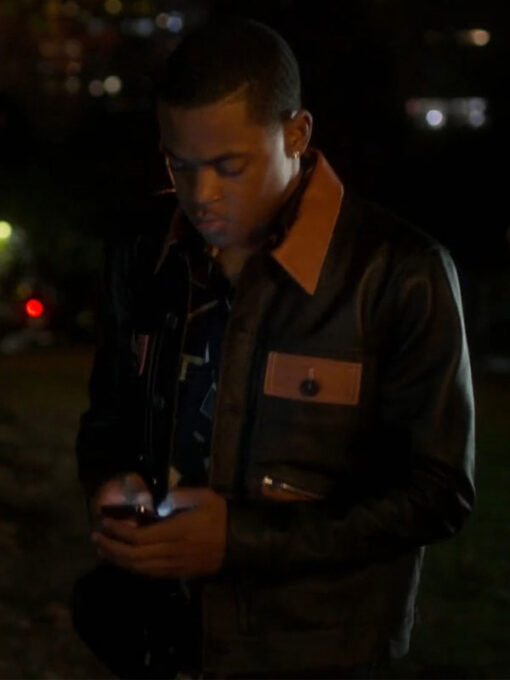 Michael Rainey Jr. Black Leather Jacket