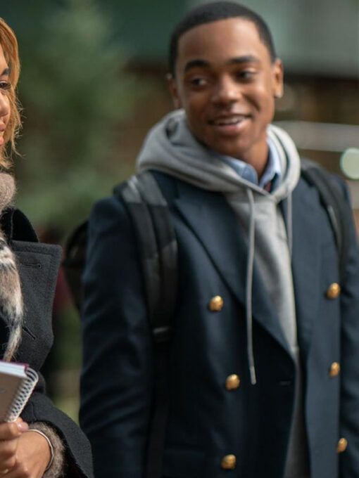 Michael Rainey Jr. Blue Peacoat