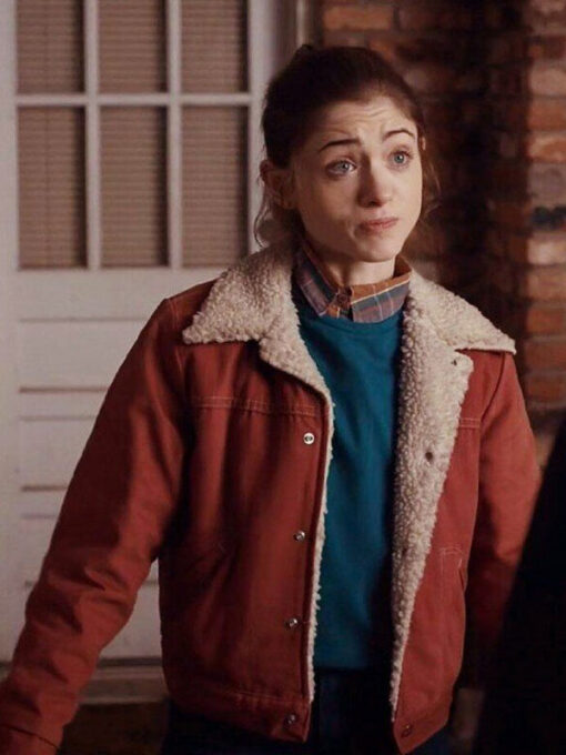 Natalia Dyer Red Jacket