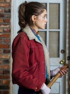 Natalia Dyer Red Jacket