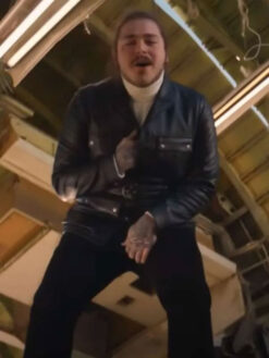 Post Malone Black Leather Jacket