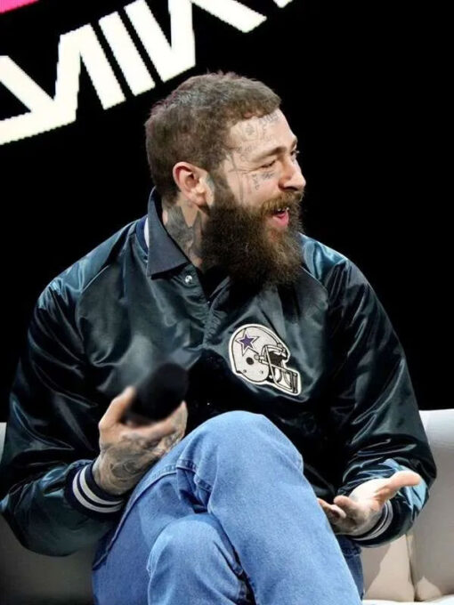 Post Malone Bomber Blue Jacket