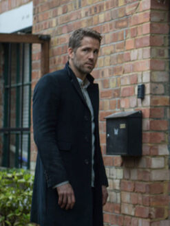 Ryan Reynolds Black wool Coat