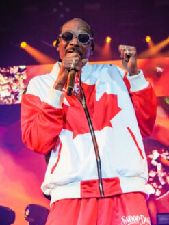 Snoop Dogg Canadian Flag Bomber Jacket