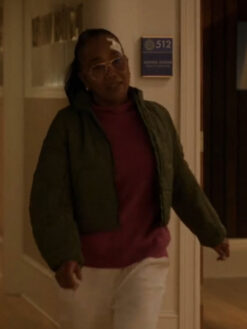 Sonja Sohn Green Quilted Jacket