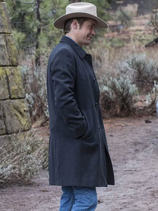 Timothy Olyphant Black Coat