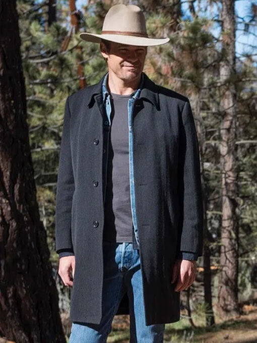 Timothy Olyphant Black Coat