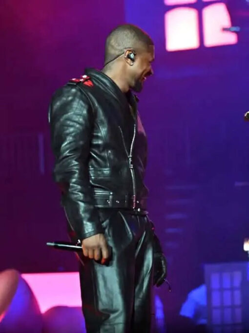 Usher Black Leather Jacket