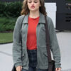 Joey King Gray Jacket