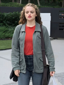 Joey King Gray Jacket