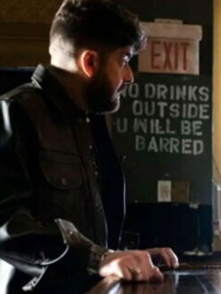 Adam Goldberg Black Leather Jacket