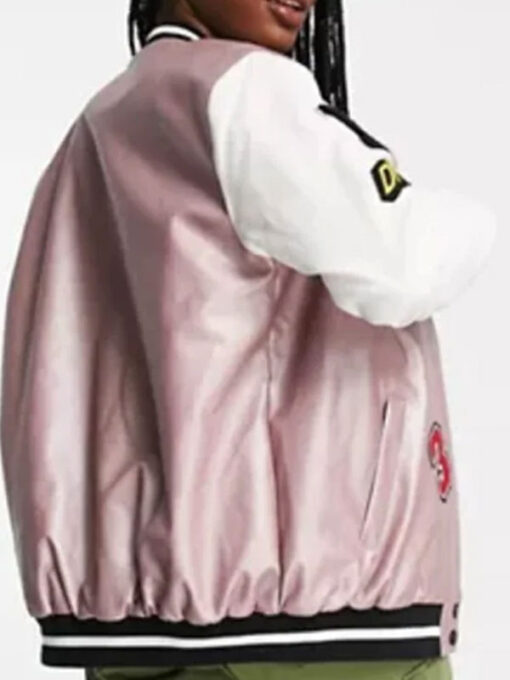 Al Saidi Nadia Pink Varsity Jacket