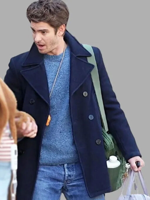 Andrew Garfield Blue Peacoat