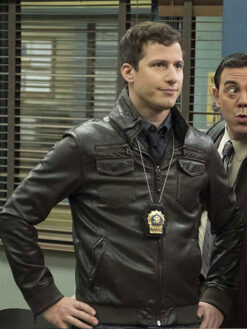 Andy Samberg Brown Jacket