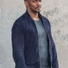 Anthony Mackie Blue Jacket