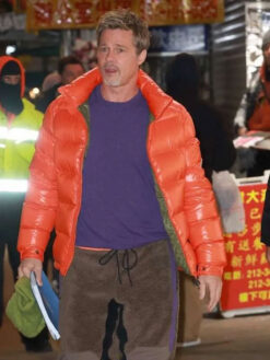 Brad Pitt Puffer Jacket