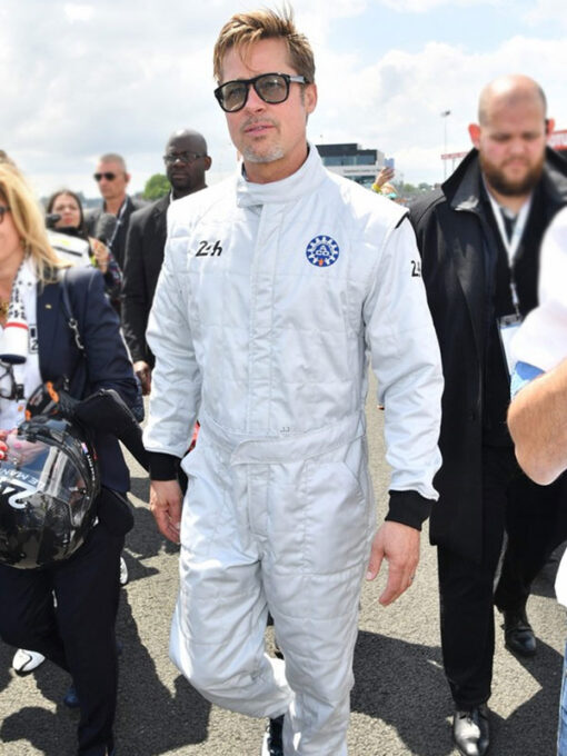 Brad Pitt White Jumpsuit