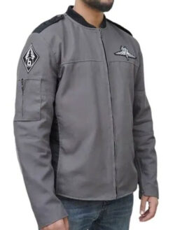 Casper Van Dien Costume Gray Jacket