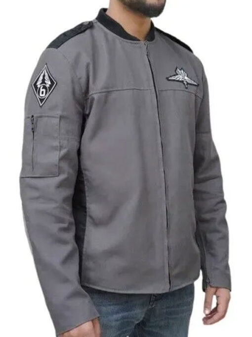 Casper Van Dien Costume Gray Jacket