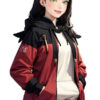 Claudia Red and Black Jacket