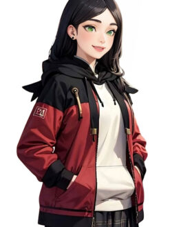 Claudia Red and Black Jacket