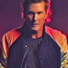 David Hasselhoff Black and Beige Jacket