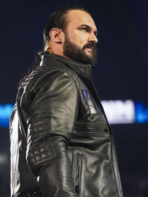 Drew McIntyre Black Leather Jacket