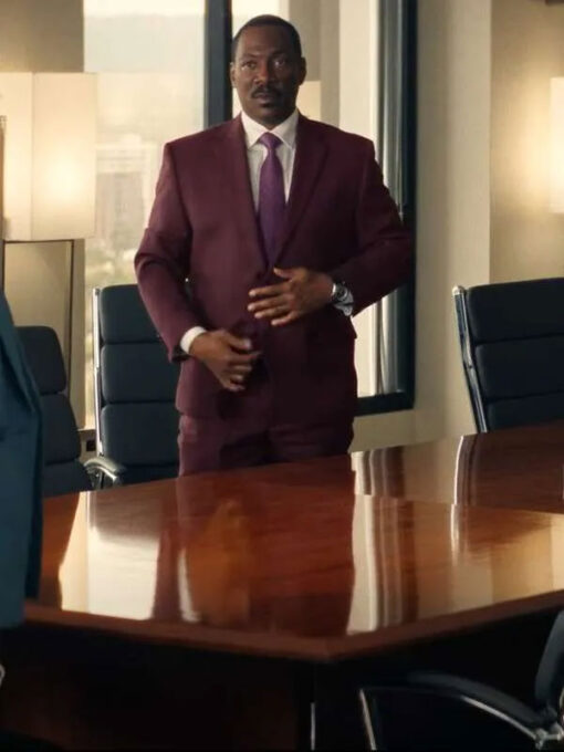 Eddie Murphy Maroon Suit