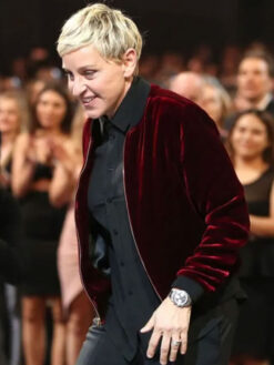 Ellen Degeneres Maroon Jacket