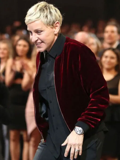 Ellen Degeneres Maroon Jacket