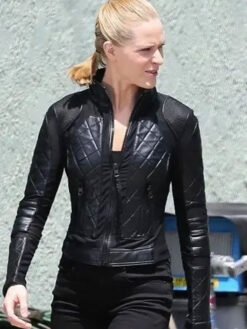 Evan Rachel Wood Black Leather Jacket