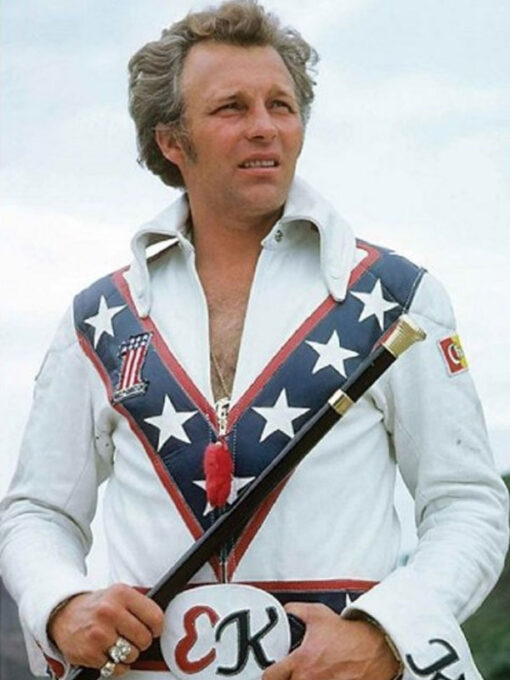 Evel Knievel White Biker Jacket