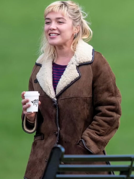 Florence Pugh Brown Jacket