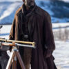 Gbenga Akinnagbe Brown Coat