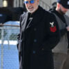 George Clooney Black Peacoat