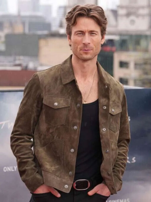 Glen Powell Green Jacket