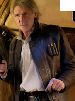 Han Solo Brown Leather Jacket