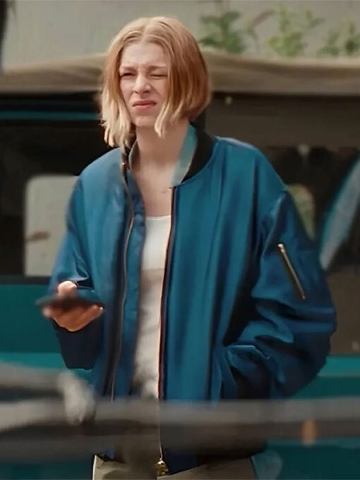 Hunter Schafer Blue Jacket