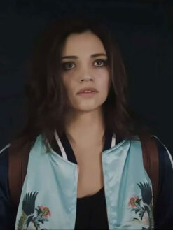 India Eisley Blue Varsity Jacket