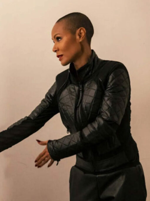 Jada Pinkett Quilted Black Jacket