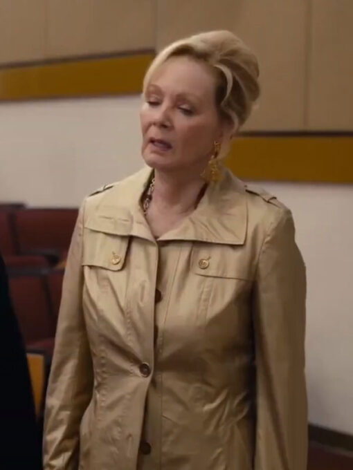 Jean Smart Golden Leather Coat