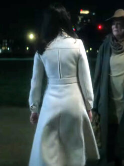 Jenna Coleman White Trench Coat