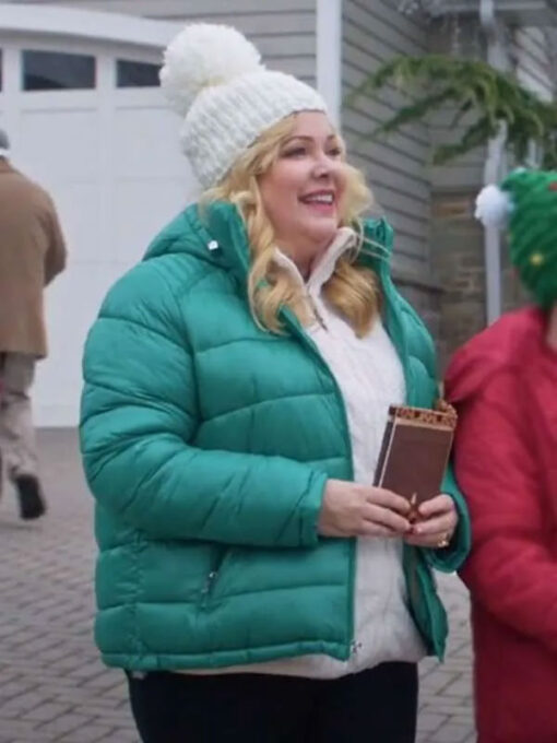 Jennifer Aspen Green Puffer Jacket