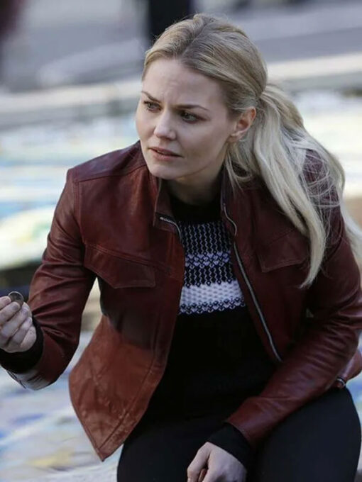 Jennifer Morrison Red Leather Jacket